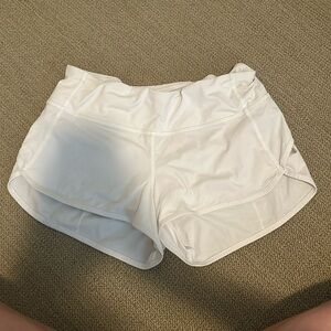 White lululemon shorts size 4